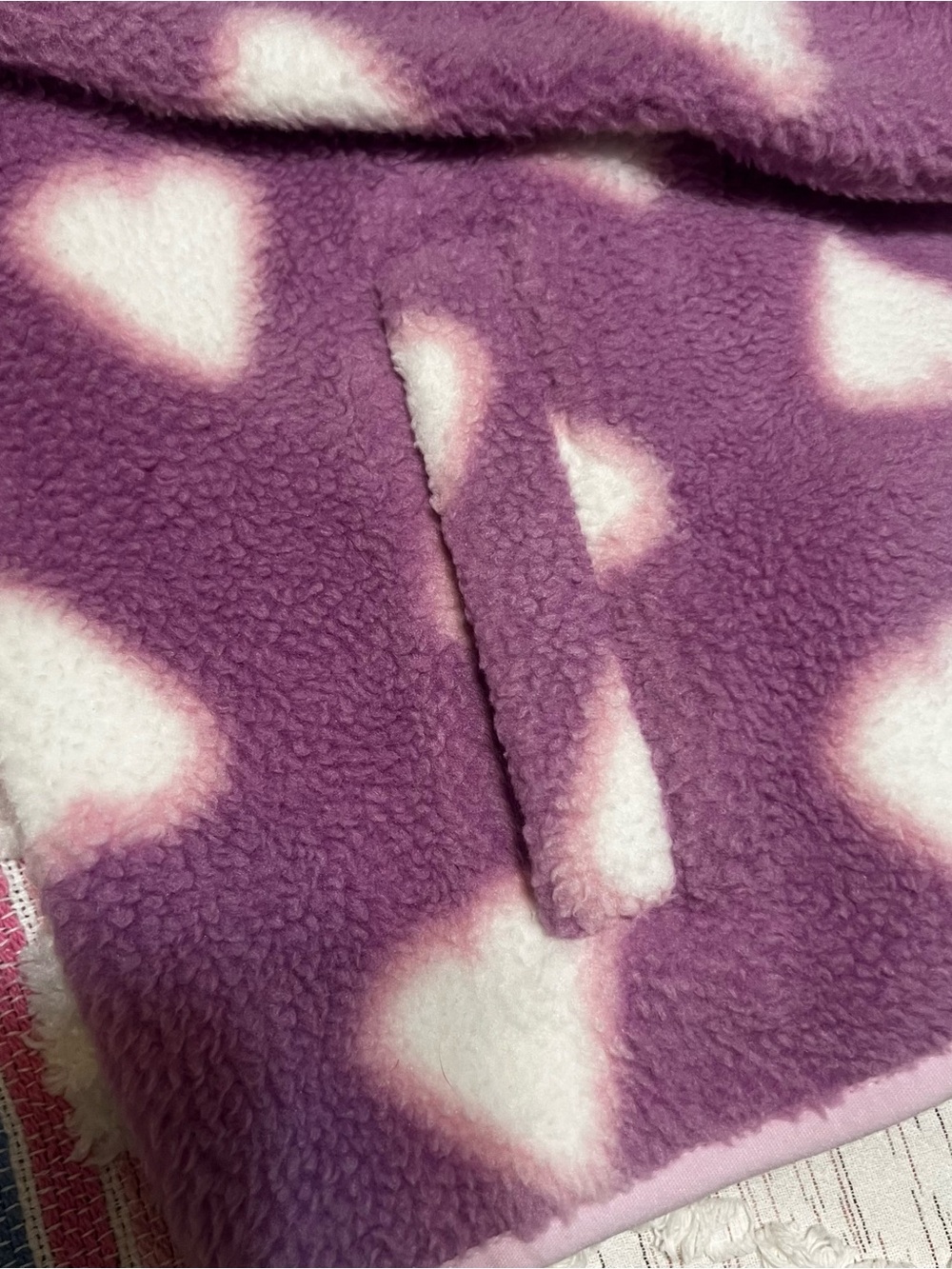 Crewcuts NWT Purple Heart Fleece Zip Jacket Size XL - Picture 5 of 7